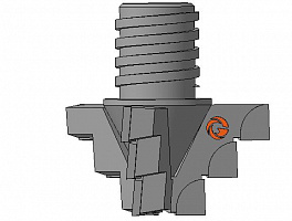 Долото шнековое лопастное Д3ЛП-76.36.Сп.19 фото